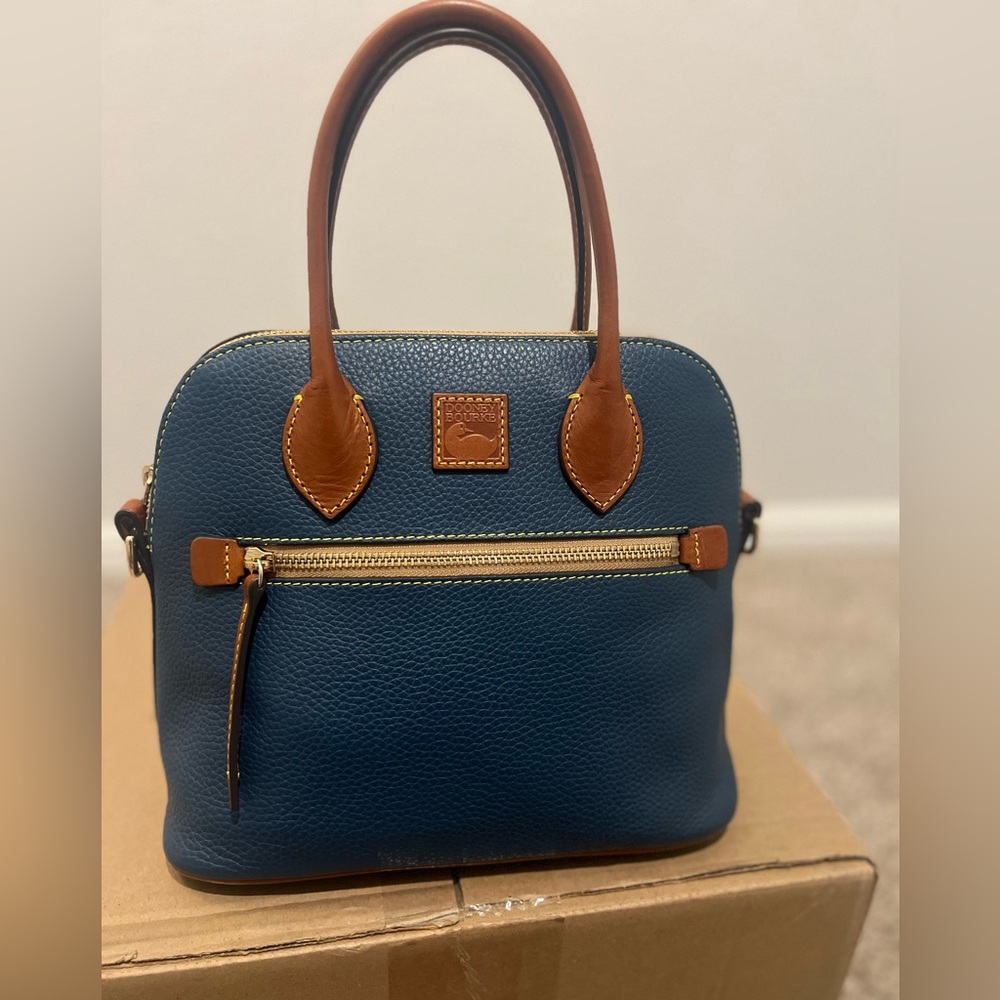 Dooney & Bourke Pebble Grain Domed Satchel - Jeans